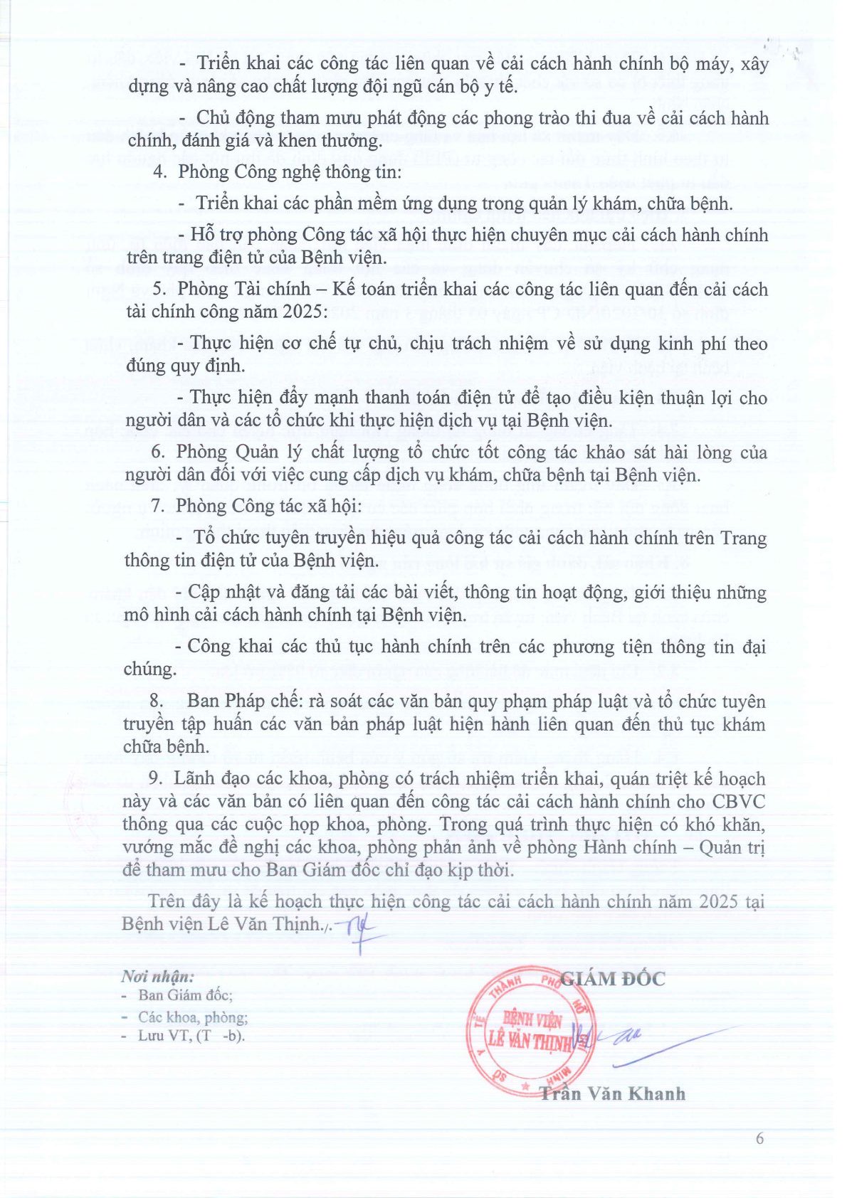 Kế hoạch cải cách hành chính năm 2025