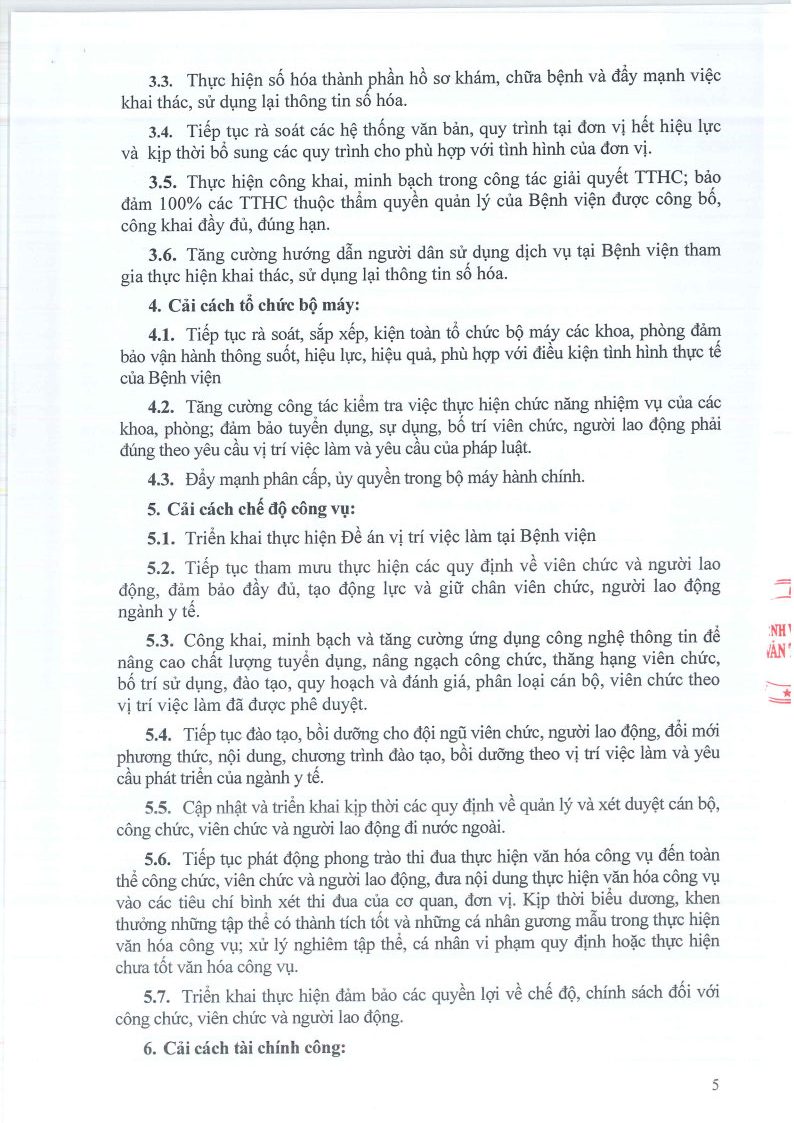 Kế hoạch cải cách hành chính năm 2026